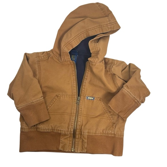 OSHKOSH B’GOSH Toddler 1T Tan Hooded Jacket - Picture 1 of 7